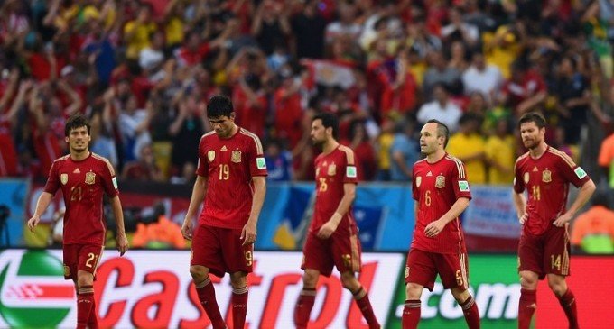 España afuera del Mundial