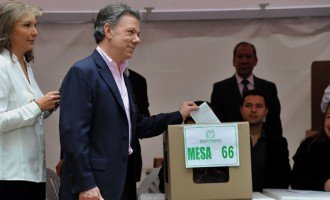 Santos fue reelecto presidente de Colombia