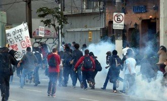 Mundial de Brasil: represión en San Pablo