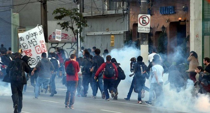 Mundial de Brasil: represión en San Pablo