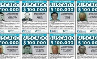 ¿Quiénes son los 54 represores prófugos de la Justicia argentina?