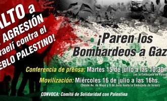 Movilización en solidaridad con Palestina