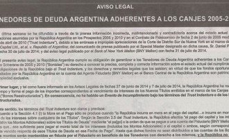 El gobierno convocó a los bonistas que aceptaron el canje a cambiar de banco