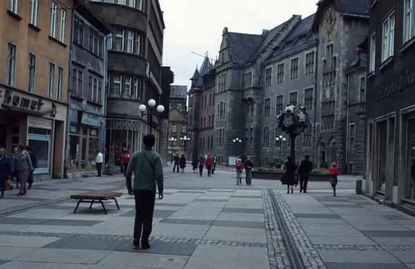 1980. Centro de la pintoresca ciudad de Rudolstadt