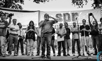 Acto en solidaridad con periodista amenazado por bandas narco