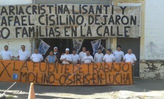 Patovicas intentaron desalojar a trabajadores de Molino Osiris