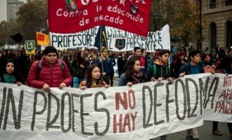 Movilización por la educación en medio del paro docente en Chile