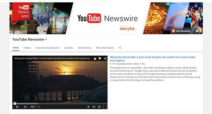 Youtube Newswire y Project Lightning: dos novedades para amantes de las redes sociales y el periodismo