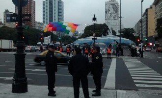 Fuerte operativo policial contra el acampe Qopiwini en la 9 de julio
