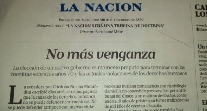 El repugnante editorial de La Nación