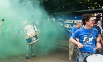Jornada de lucha por despidos en el Banco Provincia y el Banco Central