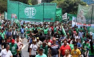 Conferencia de prensa de ATE frente al paro nacional