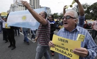 Taxistas contra Uber, la empresa off shore que no paga impuestos