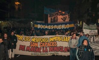La Boca se movilizó contra las patotas y el negocio inmobiliario