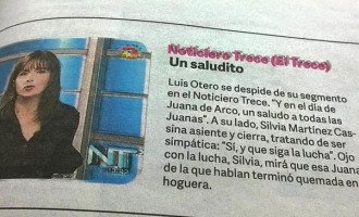 Clarín amenaza a una periodista de Canal 13