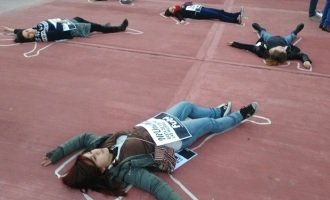 Estudiantes de la UBA se manifiestan contra las redes de trata