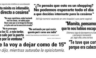 La violencia obstétrica resumida en una frase
