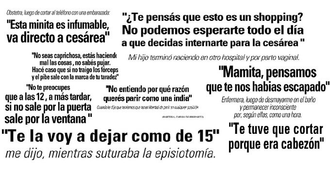 La violencia obstétrica resumida en una frase
