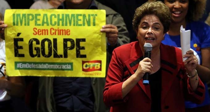 Dilma: “Acaban de derrumbar a la primera mujer presidenta sin ninguna justificación”