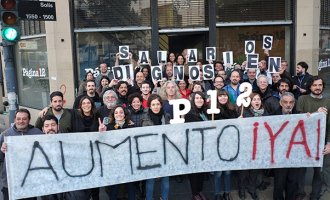 Comenzó una huelga de dos días en Página/12 por salarios dignos