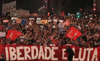 La Policía Militar reprime las movilizaciones contra Temer