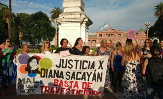 Travestis y trans realizaron un “gritazo” en Plaza de Mayo por sus derechos