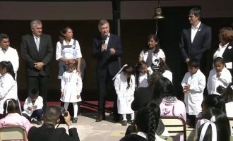 Macri inauguró el ciclo lectivo en Jujuy, junto a Gerardo Morales