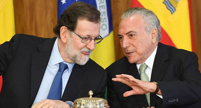 Rajoy y Temer: juntos por el libre comercio y contra Venezuela