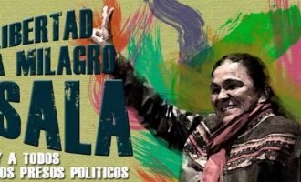 Marcha de antorchas por la libertad de Milagro Sala