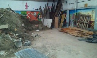 Una escuela porteña está sin clases hace dos semanas por la clausura de una obra