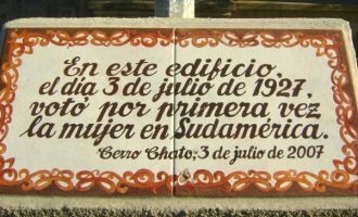 El día que las mujeres votaron por primera vez en América del Sur