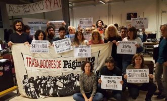 Trabajadores de Página/12 profundizan las medidas de fuerza