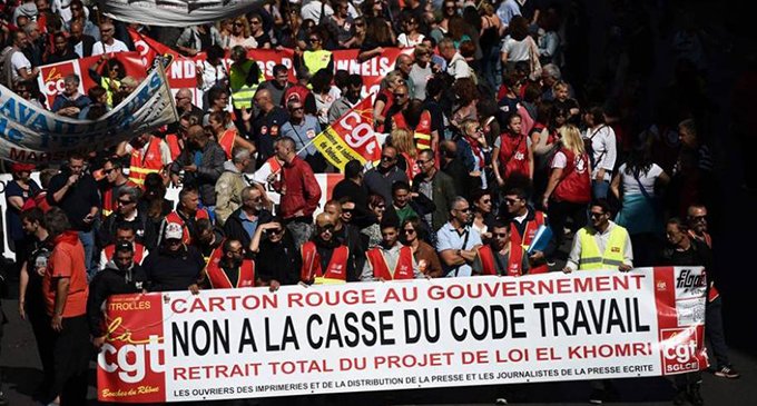 Francia: la reforma laboral de Macron arranca con huelga y protestas