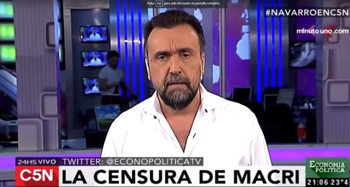 El despido de Navarro y un nuevo alerta para el periodismo