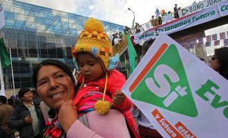 Bolivia se moviliza por la reelección de Evo Morales