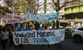 Trabajadores de Vialidad Nacional se movilizaron en Córdoba