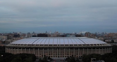 General view shows Luzhniki Stadium which will host 2018 FIFA in Moscow