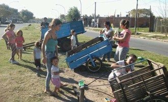 Un día en la vida de una cartonera y un carrero de Rosario