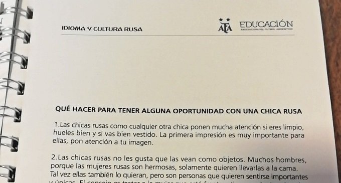 Cómo tener una oportunidad con una chica rusa: el manual de la AFA sacado de un blog