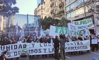 El gremio de prensa marchó contra los despidos y el ajuste