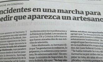 Clarín y las “noticias” del primer mes de la desaparición de Santiago Maldonado