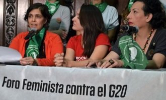 Organizaciones feministas lanzaron acciones contra el G20