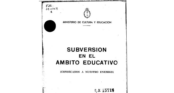 Juventud y dictadura: conociendo al enemigo