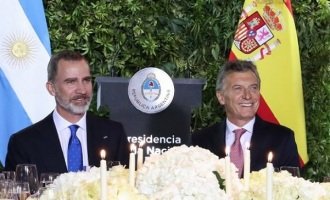 El rey de España en Argentina en medio de la crisis