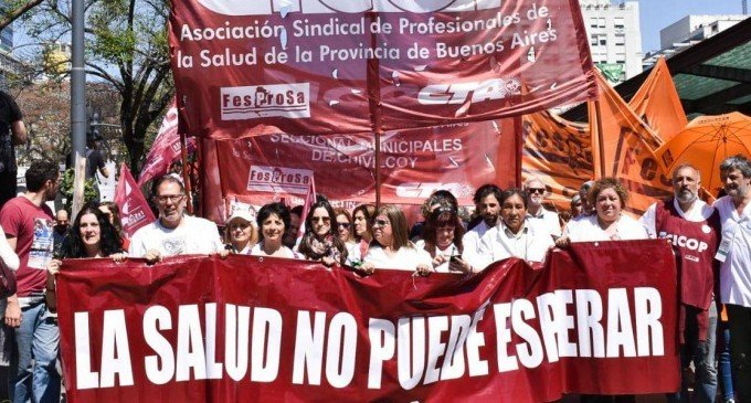 Paro de médicos bonaerenses contra el desfinanciamiento de la salud pública