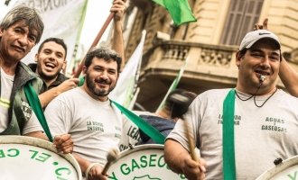 Imágenes de un paro nacional sin participación de la CGT
