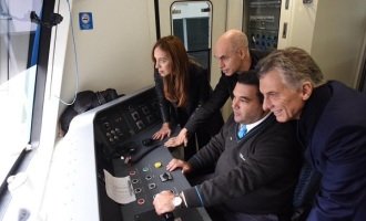 Macri en la inauguración del viaducto Mitre: “Argentinos, es por acá”
