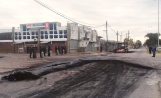 Ataque a una protesta sindical en un frigorífico bonaerense