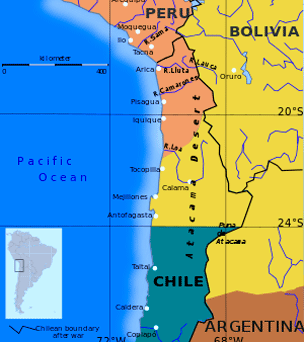 Mapa Mar Bolivia